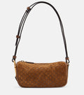 Gucci Half Horsebit suede shoulder bag